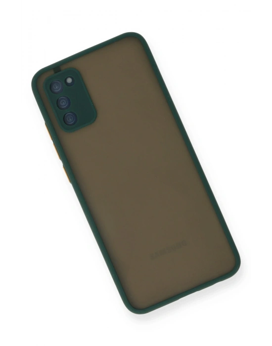 Newface Samsung Galaxy A02S Kılıf Montreal Silikon Kapak - Yeşil