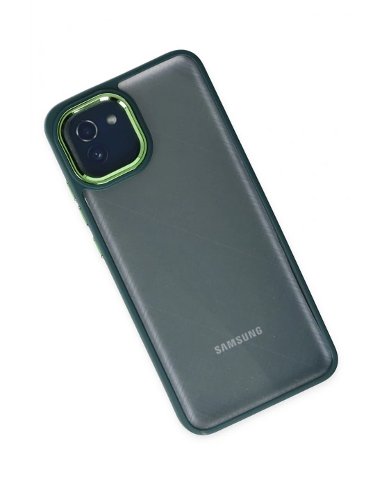 Newface Samsung Galaxy A03 Kılıf Dora Kapak - Haki Yeşil