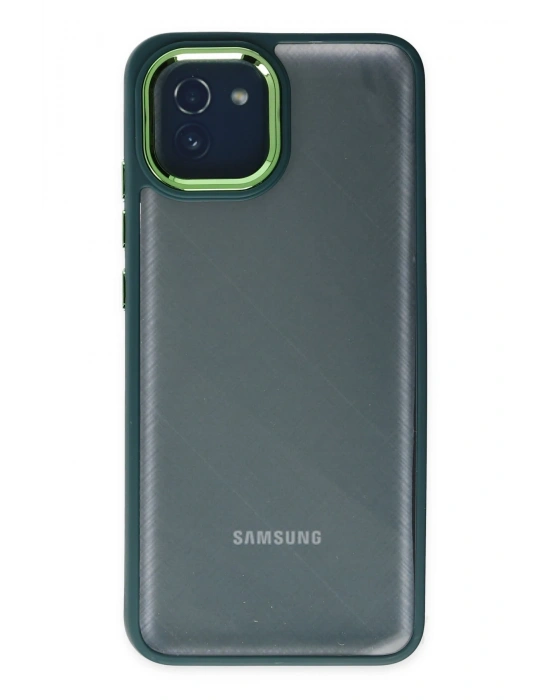 Newface Samsung Galaxy A03 Kılıf Dora Kapak - Haki Yeşil
