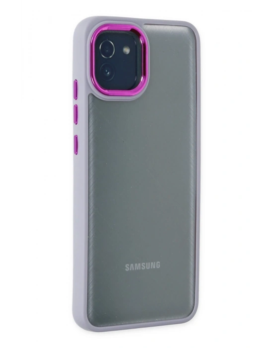 Newface Samsung Galaxy A03 Kılıf Dora Kapak - Lila