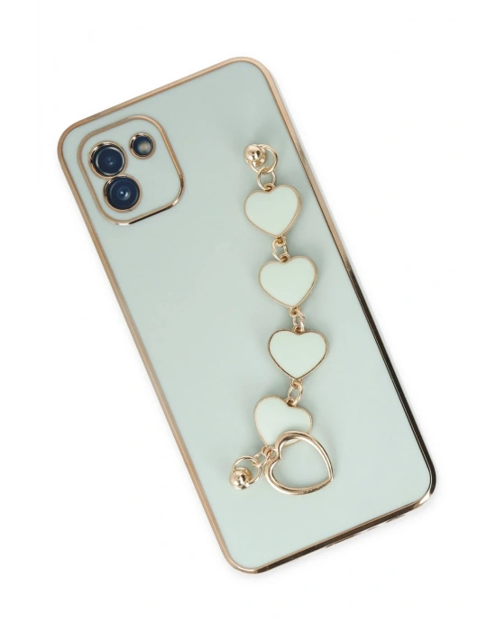 Newface Samsung Galaxy A03 Kılıf Esila Silikon - Su Yeşili