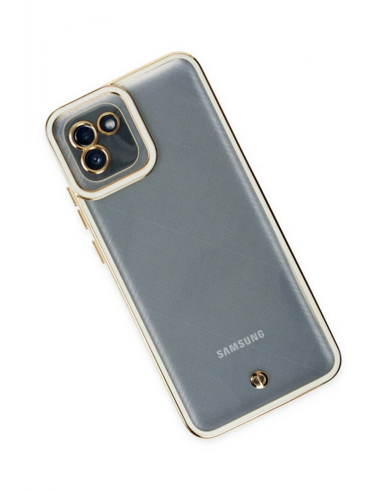 Newface Samsung Galaxy A03 Kılıf Liva Lens Silikon - Beyaz