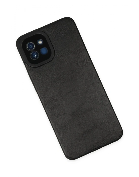 Newface Samsung Galaxy A03 Kılıf Loop Deri Silikon - Siyah