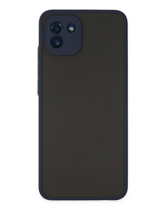 Newface Samsung Galaxy A03 Kılıf Montreal Silikon Kapak - Lacivert