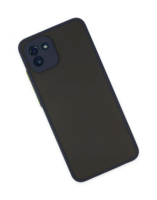 Newface Samsung Galaxy A03 Kılıf Montreal Silikon Kapak - Lacivert