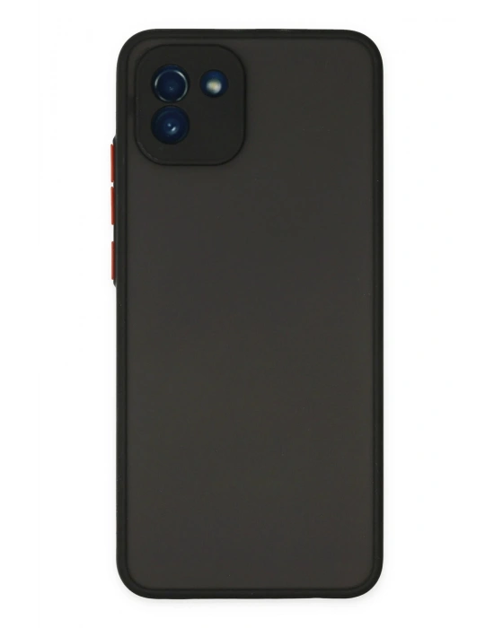 Newface Samsung Galaxy A03 Kılıf Montreal Silikon Kapak - Siyah