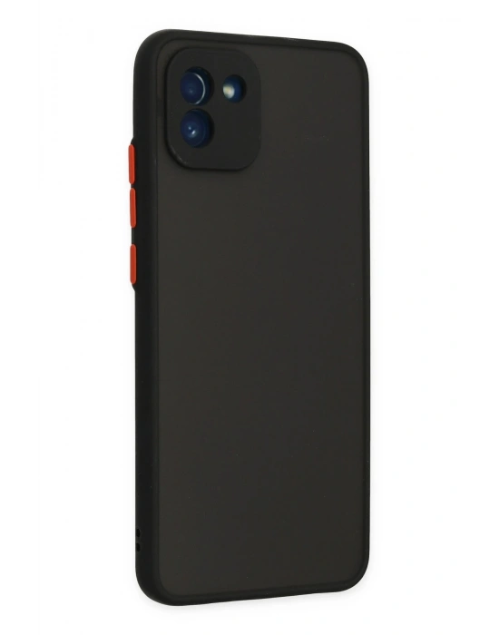 Newface Samsung Galaxy A03 Kılıf Montreal Silikon Kapak - Siyah