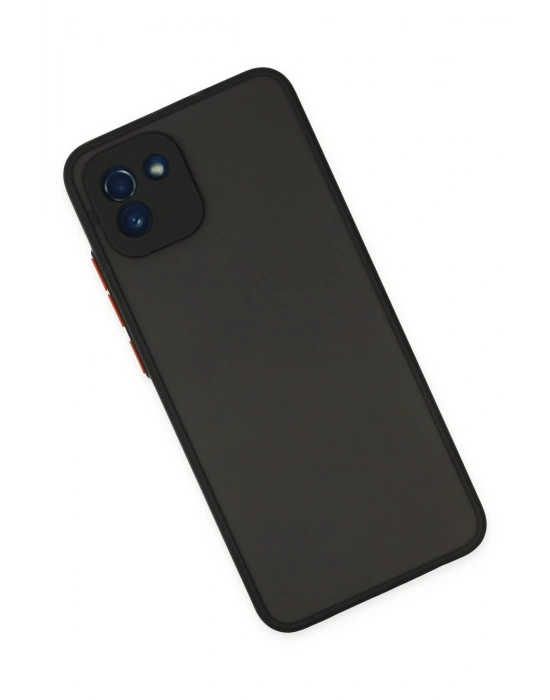 Newface Samsung Galaxy A03 Kılıf Montreal Silikon Kapak - Siyah