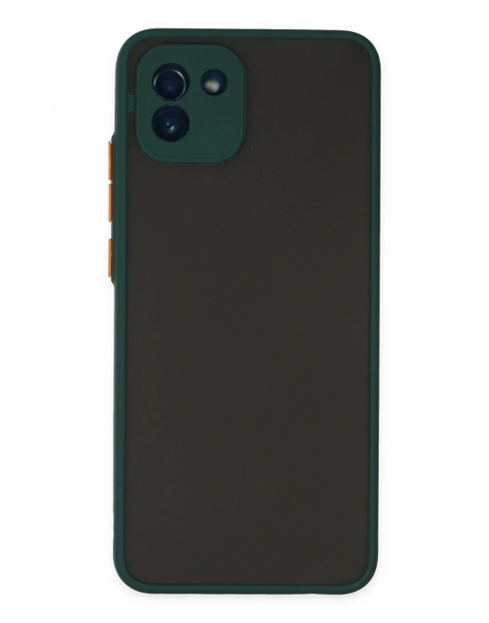 Newface Samsung Galaxy A03 Kılıf Montreal Silikon Kapak - Yeşil