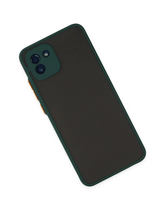 Newface Samsung Galaxy A03 Kılıf Montreal Silikon Kapak - Yeşil