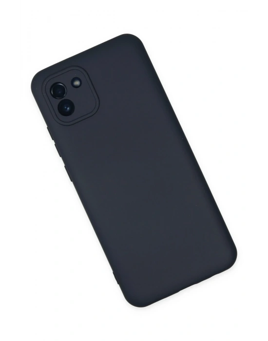 Newface Samsung Galaxy A03 Kılıf Nano içi Kadife Silikon - Lacivert