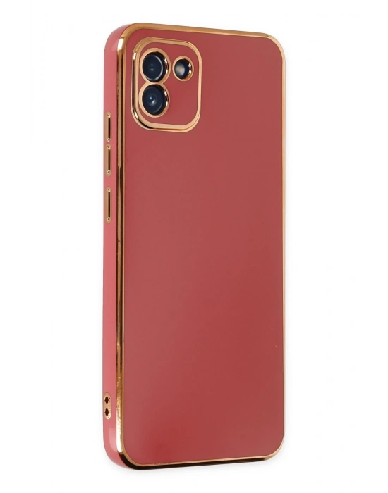 Newface Samsung Galaxy A03 Kılıf Volet Silikon - Kırmızı