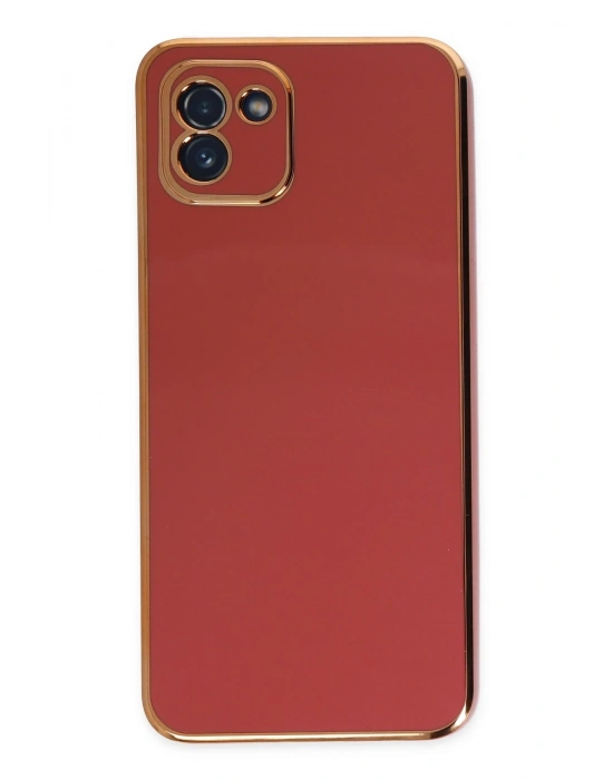 Newface Samsung Galaxy A03 Kılıf Volet Silikon - Kırmızı