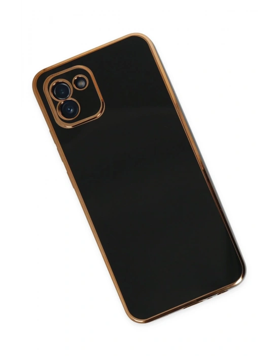 Newface Samsung Galaxy A03 Kılıf Volet Silikon - Siyah