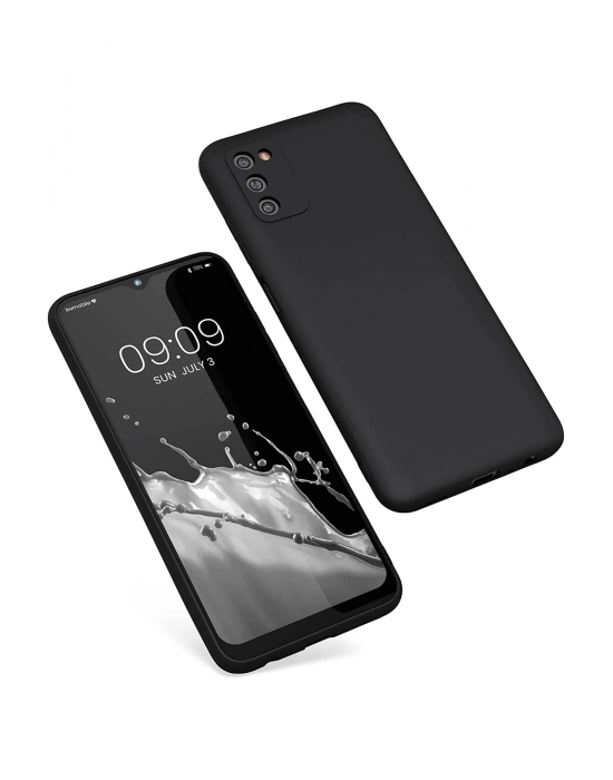 Newface Samsung Galaxy A03S Kılıf First Silikon - Siyah