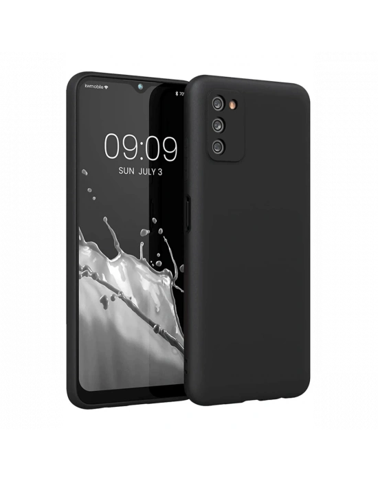 Newface Samsung Galaxy A03S Kılıf First Silikon - Siyah