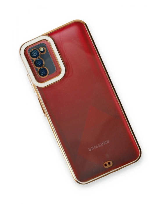 Newface Samsung Galaxy A03S Kılıf Liva Lens Silikon - Beyaz