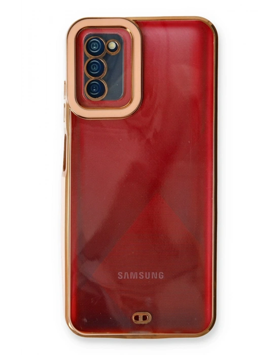 Newface Samsung Galaxy A03S Kılıf Liva Lens Silikon - Rose