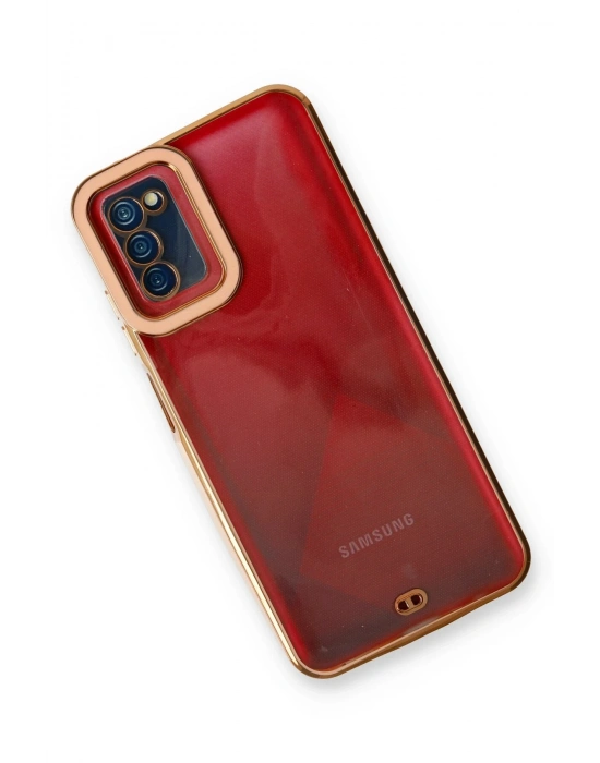 Newface Samsung Galaxy A03S Kılıf Liva Lens Silikon - Rose