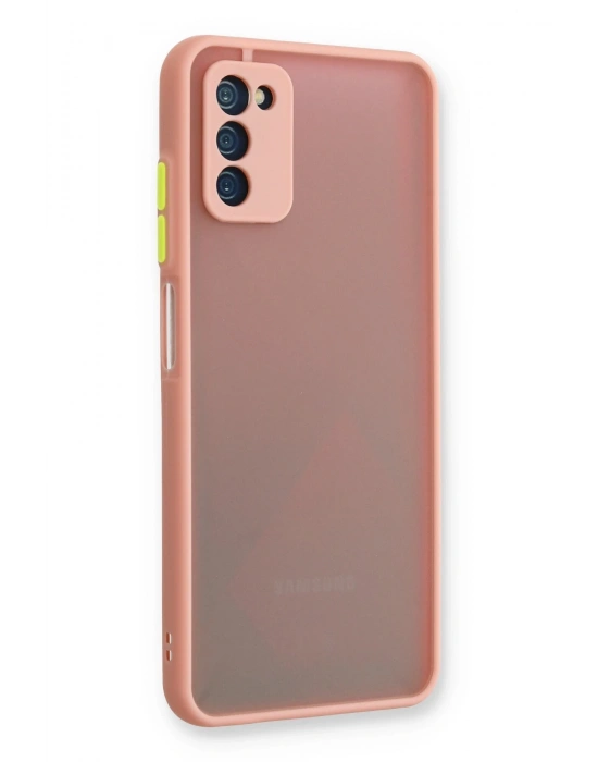 Newface Samsung Galaxy A03S Kılıf Montreal Silikon Kapak - Pembe