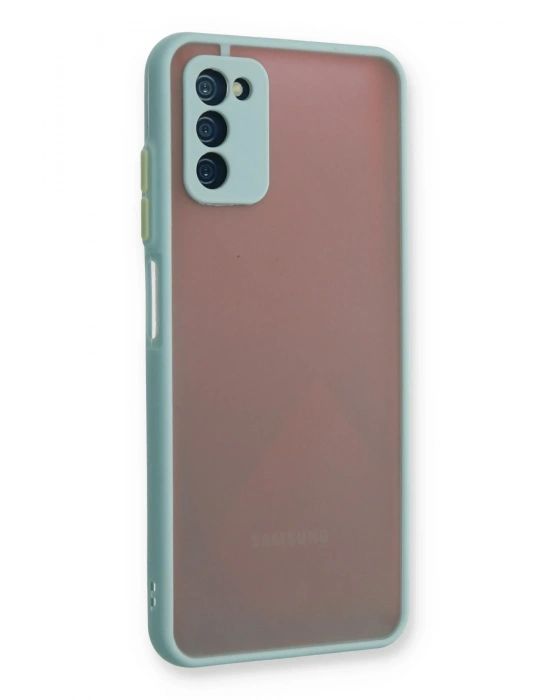 Newface Samsung Galaxy A03S Kılıf Montreal Silikon Kapak - Turkuaz