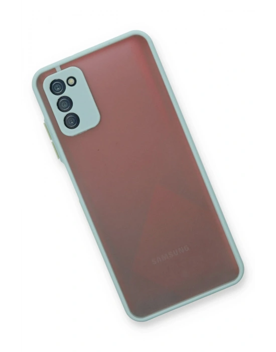 Newface Samsung Galaxy A03S Kılıf Montreal Silikon Kapak - Turkuaz