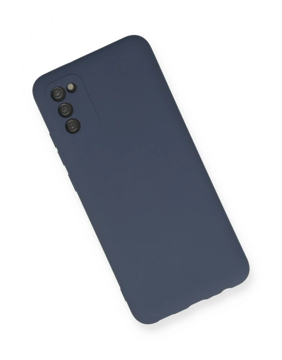 Newface Samsung Galaxy A03S Kılıf Nano içi Kadife Silikon - Gri