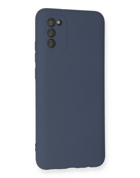 Newface Samsung Galaxy A03S Kılıf Nano içi Kadife Silikon - Gri