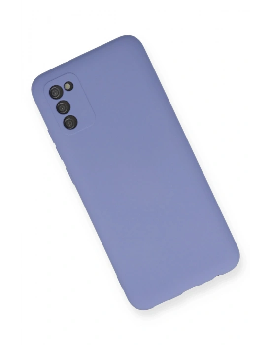 Newface Samsung Galaxy A03S Kılıf Nano içi Kadife Silikon - Lila