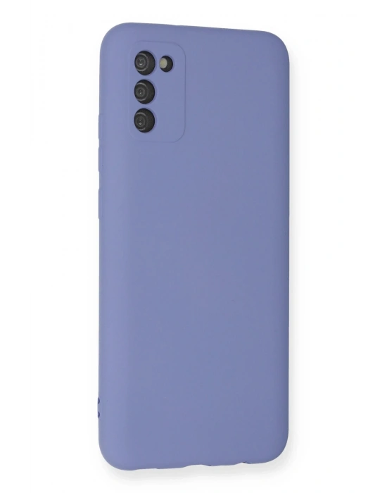 Newface Samsung Galaxy A03S Kılıf Nano içi Kadife Silikon - Lila