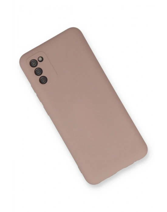 Newface Samsung Galaxy A03S Kılıf Nano içi Kadife Silikon - Pudra