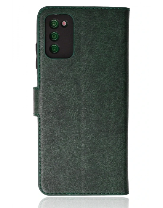 Newface Samsung Galaxy A03S Kılıf Trend S Plus Kapaklı Kılıf - Yeşil