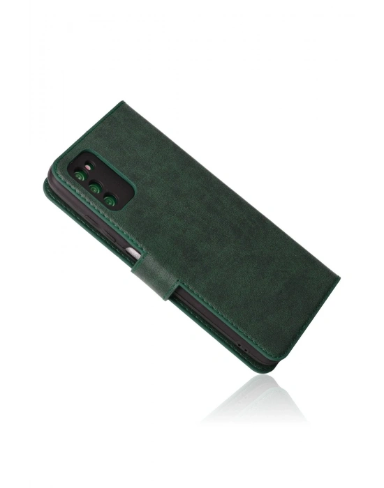 Newface Samsung Galaxy A03S Kılıf Trend S Plus Kapaklı Kılıf - Yeşil