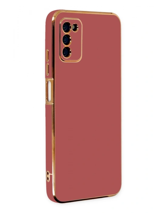 Newface Samsung Galaxy A03S Kılıf Volet Silikon - Kırmızı