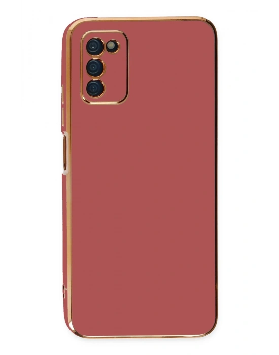 Newface Samsung Galaxy A03S Kılıf Volet Silikon - Kırmızı