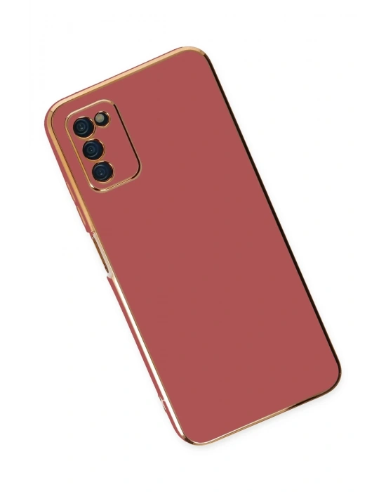 Newface Samsung Galaxy A03S Kılıf Volet Silikon - Kırmızı