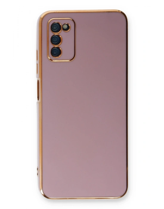 Newface Samsung Galaxy A03S Kılıf Volet Silikon - Mor
