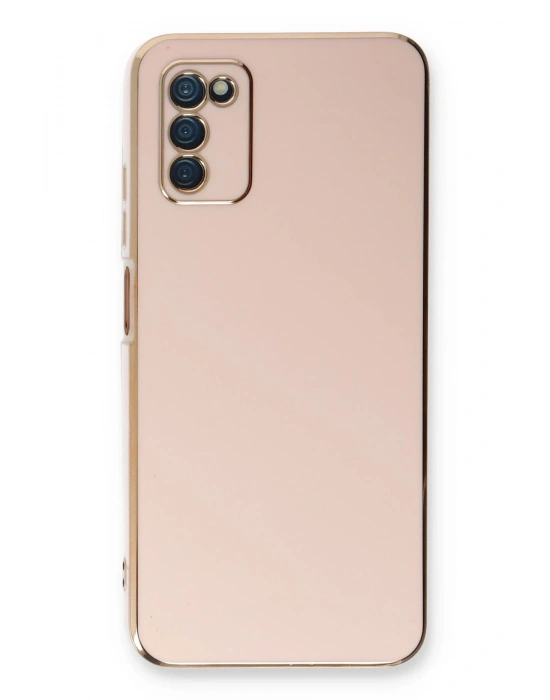 Newface Samsung Galaxy A03S Kılıf Volet Silikon - Pembe