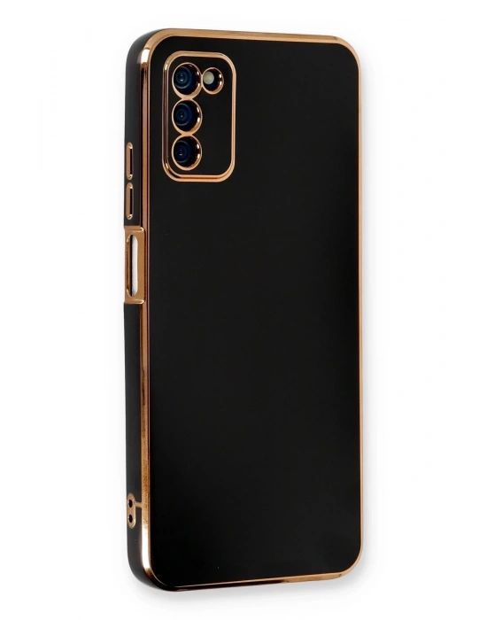 Newface Samsung Galaxy A03S Kılıf Volet Silikon - Siyah