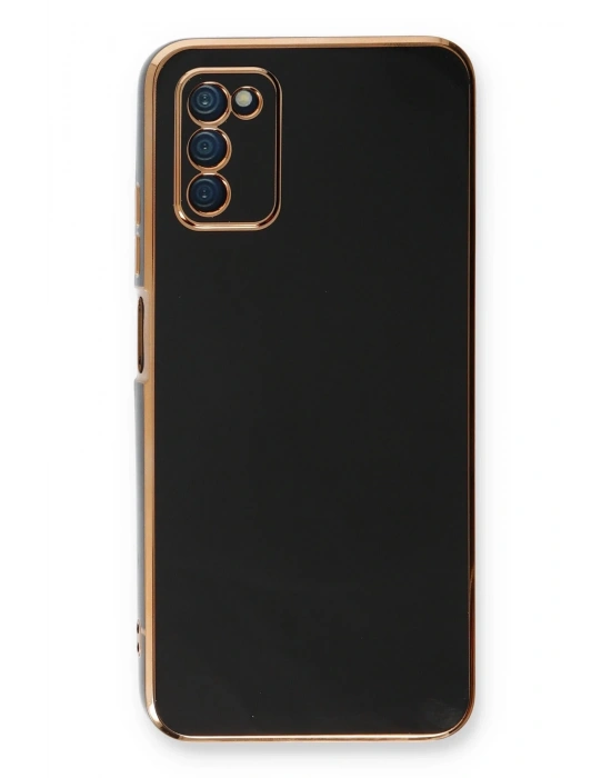 Newface Samsung Galaxy A03S Kılıf Volet Silikon - Siyah