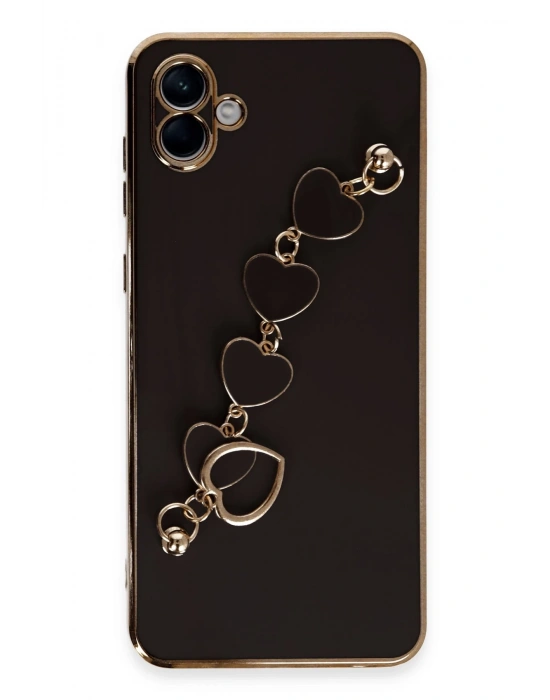 Newface Samsung Galaxy A04 Kılıf Esila Silikon - Siyah