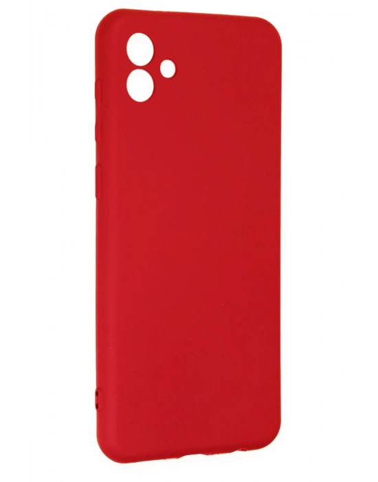Newface Samsung Galaxy A04 Kılıf First Silikon - Kırmızı