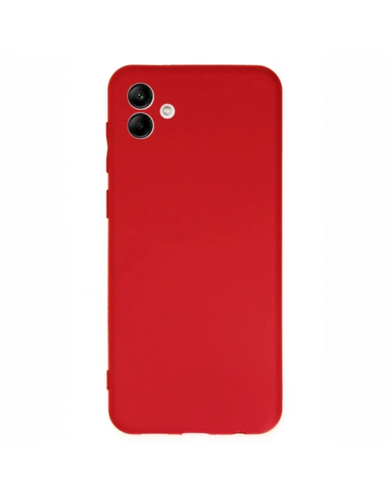 Newface Samsung Galaxy A04 Kılıf First Silikon - Kırmızı