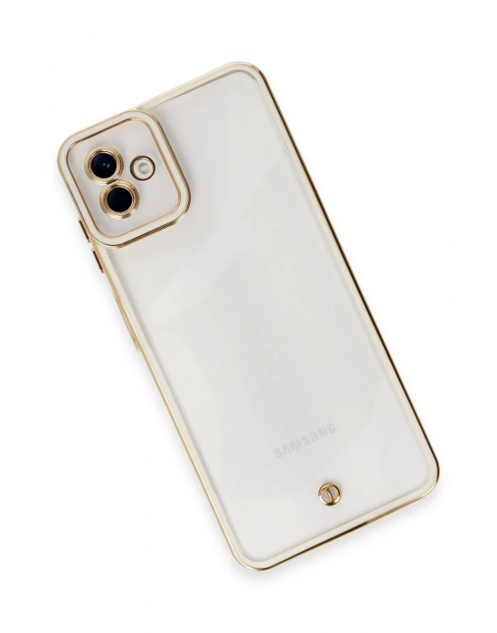 Newface Samsung Galaxy A04 Kılıf Liva Lens Silikon - Beyaz