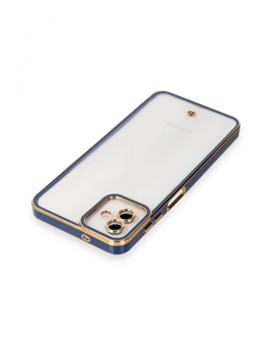 Newface Samsung Galaxy A04 Kılıf Liva Lens Silikon - Mavi