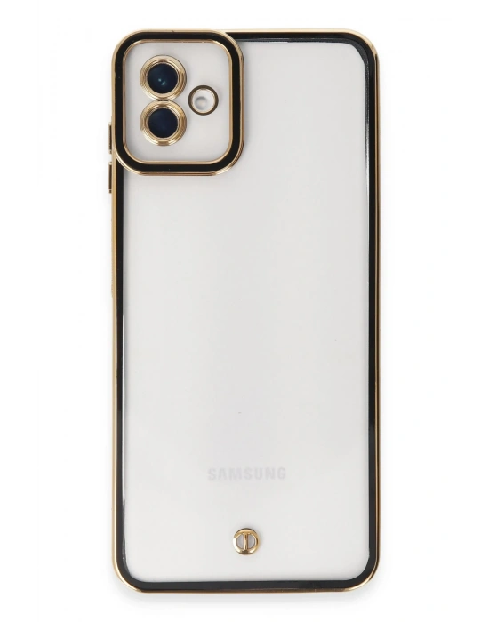 Newface Samsung Galaxy A04 Kılıf Liva Lens Silikon - Siyah