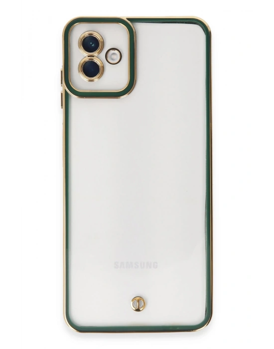 Newface Samsung Galaxy A04 Kılıf Liva Lens Silikon - Yeşil