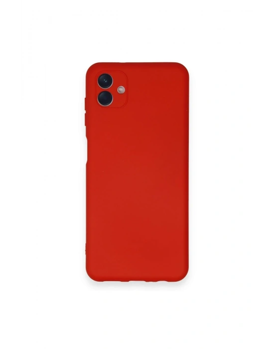 Newface Samsung Galaxy A04 Kılıf Nano içi Kadife Silikon - Kırmızı