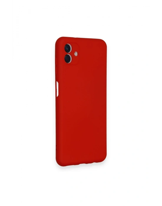 Newface Samsung Galaxy A04 Kılıf Nano içi Kadife Silikon - Kırmızı