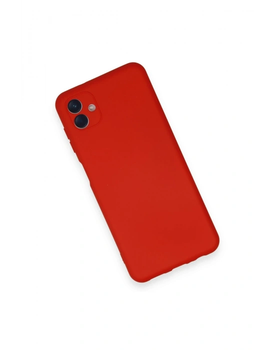 Newface Samsung Galaxy A04 Kılıf Nano içi Kadife Silikon - Kırmızı